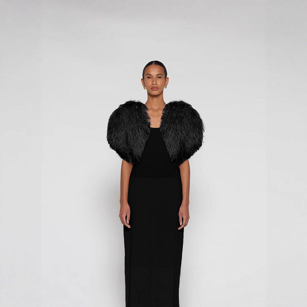 Dames Bolero Faux Fur Trendy Elegant Jasje