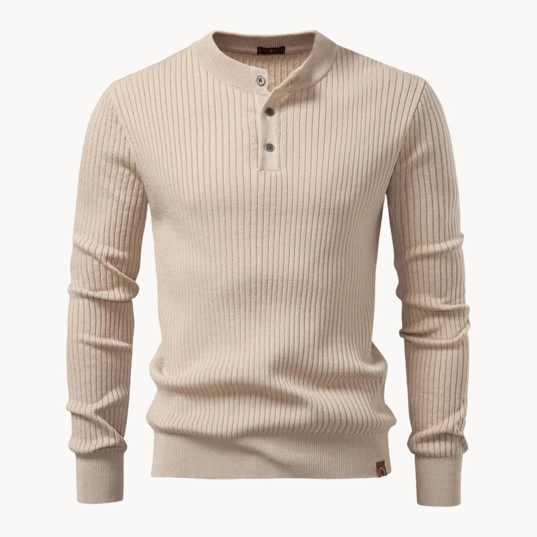 Heren Trui Ronde Hals Knoopsluiting Casual Dagelijkse Trui