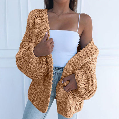 Dames Vest Gebreid Chunky Stijlvol Warm