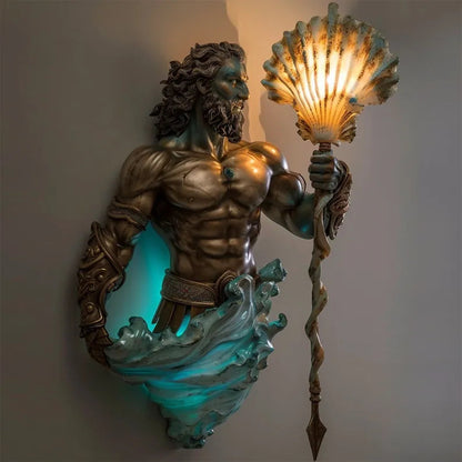 Handgemaakte Wandlamp met LED-verlichting Fantasiefiguren – Magische Sfeerverlichting voor Woonkamer Slaapkamer – Draadloze Wanddecoratie met Warmwit Licht