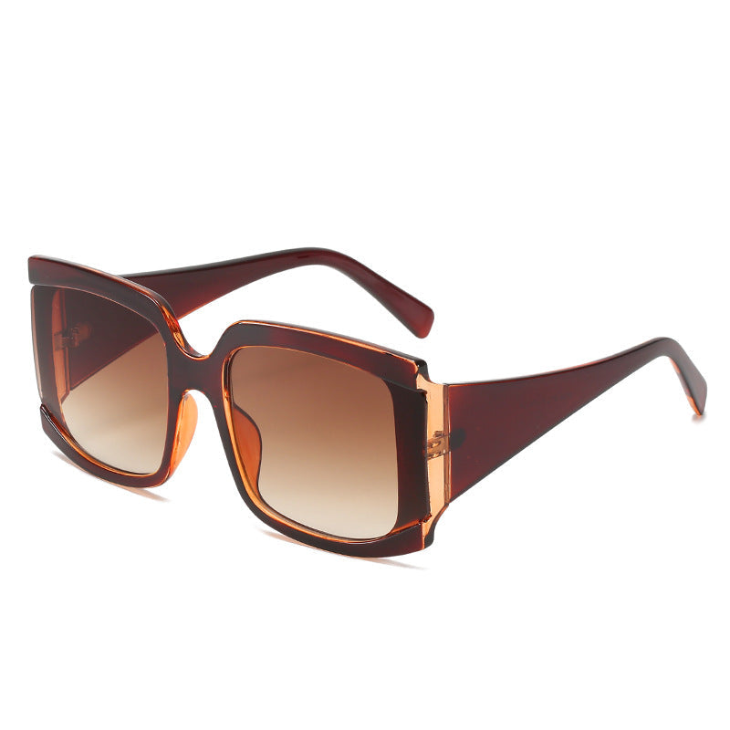 Dames Zonnebril Vierkant Groot Model Trendy Stijl