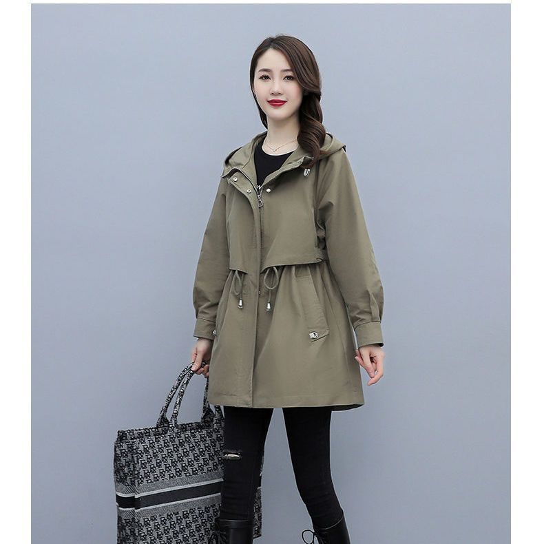 Dames Parka Jas Met Capuchon Waterdicht Modern Koreaans Design