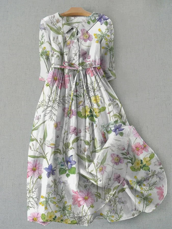 Vrouwelijke Jurk Bloemenprint Floral Zomerjurk - StudioMarella