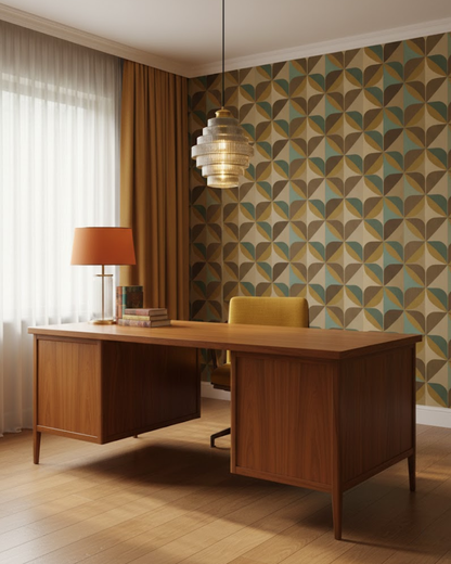Moderne trapsgewijze glazen hanglamp met gouden detail voor eetkamer en woonkamer – luxe design verlichting