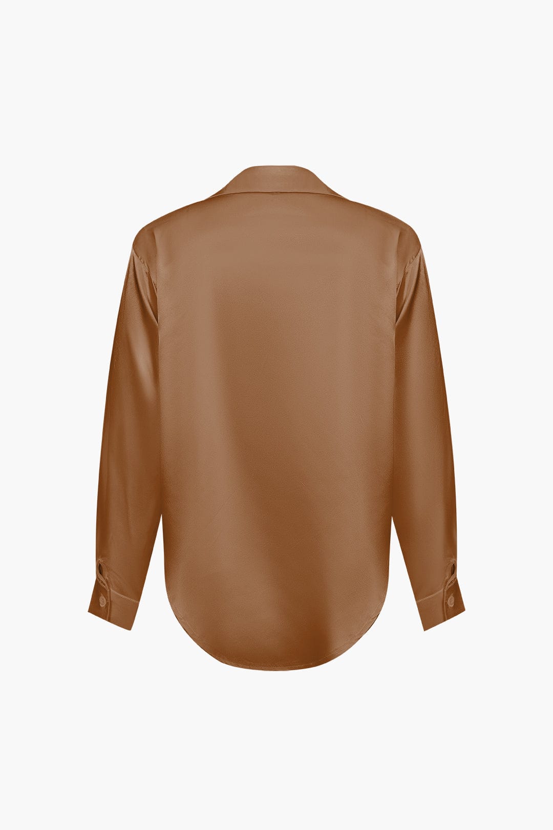 Vrouwelijke Blouse van Satijn Lang Mouw Elegant Model