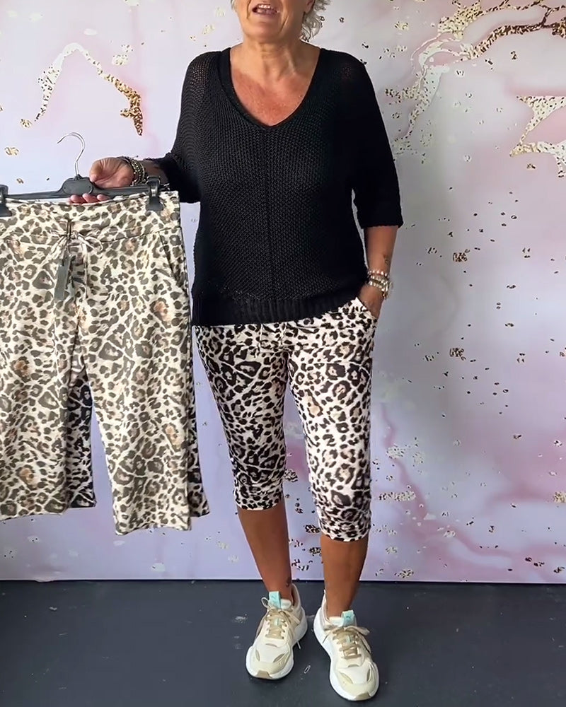 Leopard Print Broek voor Vrouw