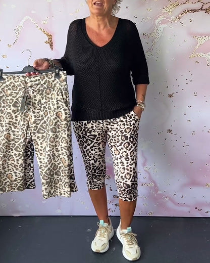 Leopard Print Broek voor Vrouw