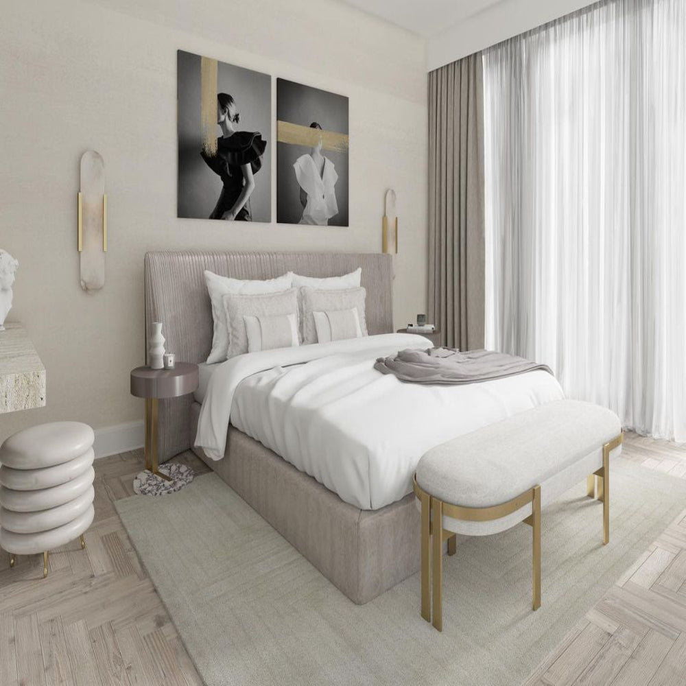 Marmeren wandlamp voor slaapkamer en woonkamer met zachte sfeerverlichting