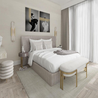 Marmeren wandlamp voor slaapkamer en woonkamer met zachte sfeerverlichting