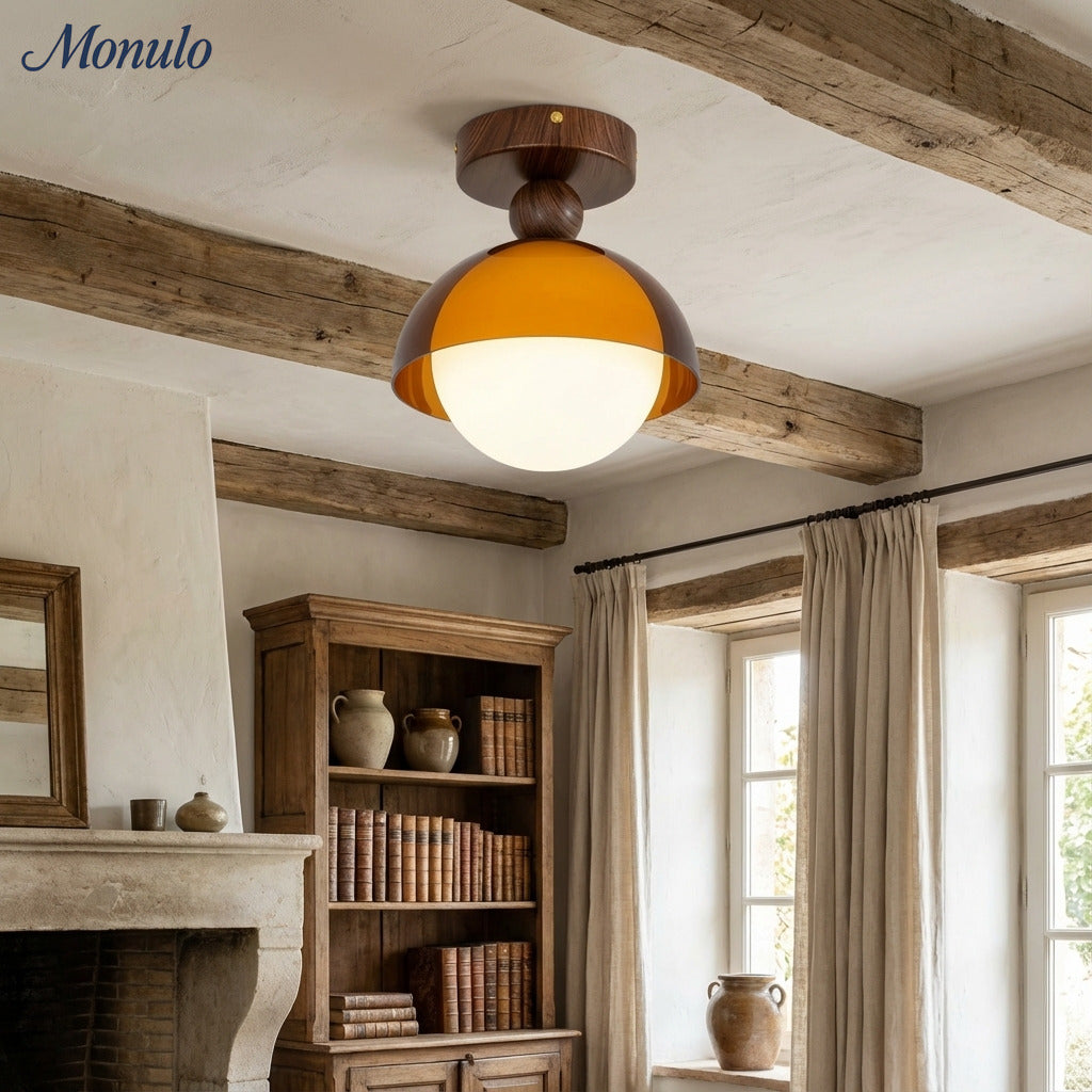 Vintage Plafondlamp met Zonsondergangstinten voor Gang en Entree – Moderne Sfeerverlichting