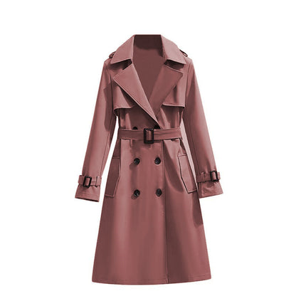 Dames Trenchcoat Waterdicht Mid Lengte Stijlvol