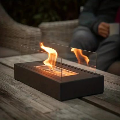 Luxe Bio-Ethanol Tafelhaard voor Binnen & Buiten – Rookvrije Sfeerhaard