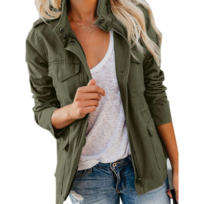Dames Jas Met Ritssluiting Modern en Stijlvol