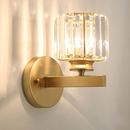 Wandlamp Glas Metaal Zwart 24cm Wandverlichting Woonkamer Slaapkamer Moderne Wandlamp Transparante Kap Accentverlichting