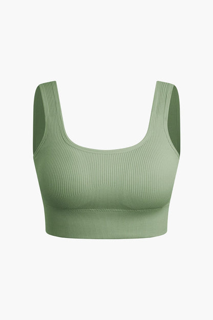 Yogaset Dames Naadloos met Crop Top en Shorts