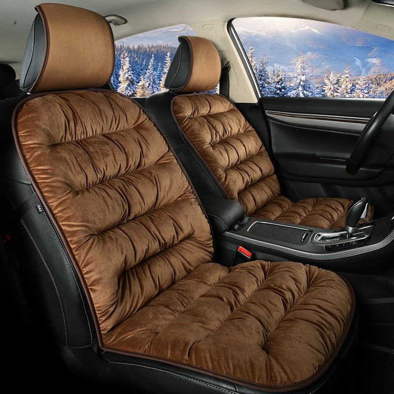 Autostoelhoes Pluche – Comfortabele Stoelbeschermer voor Auto – Universele Pasvorm met Polyestervulling