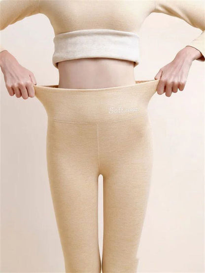 Dames Legging High Waist Fleece Zacht Comfortabel