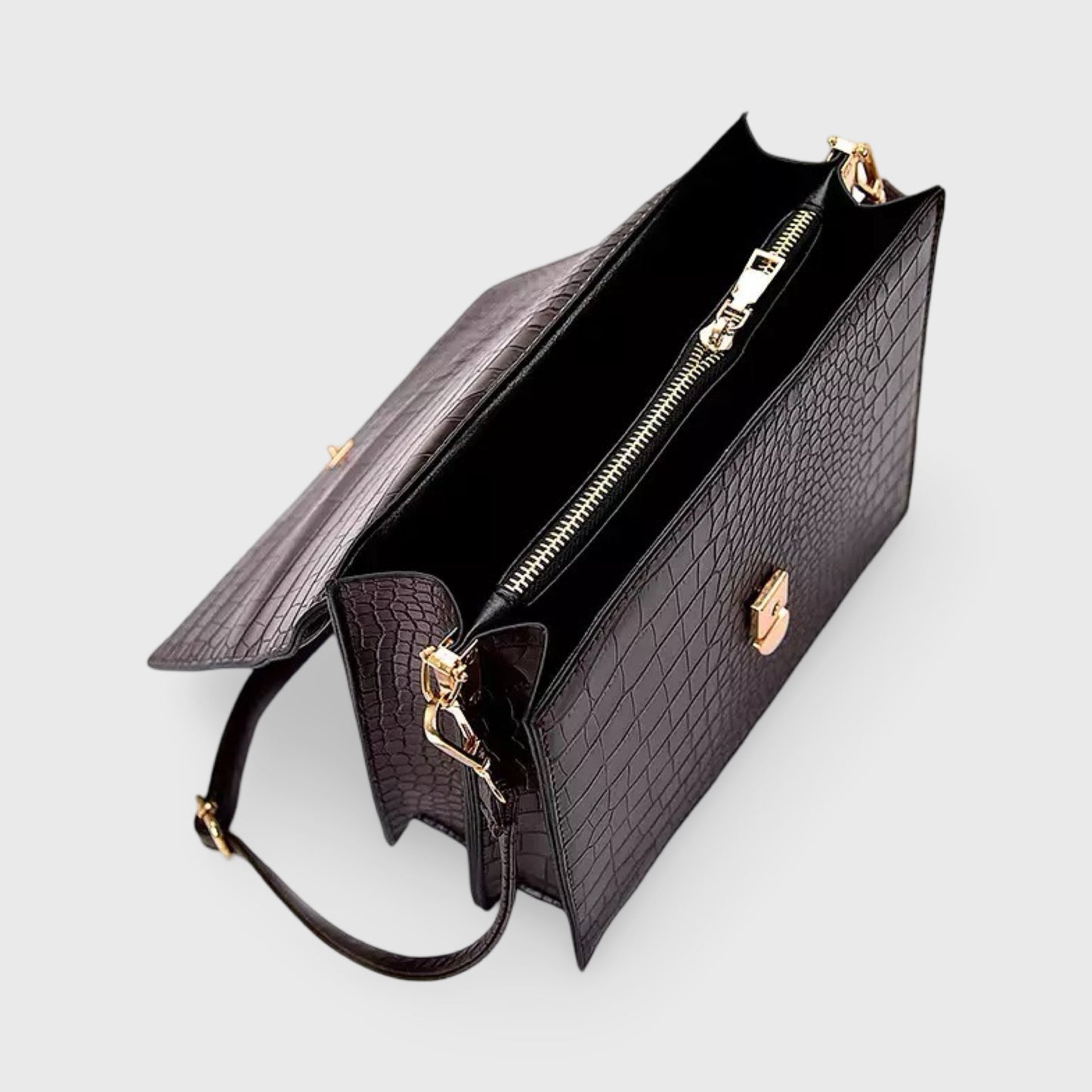 Schoudertas Crossbody Diek Maxi Croc Leer