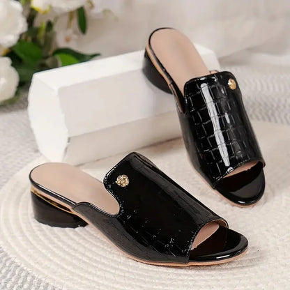 Elegante Chunky Hak Sandalen voor Vrouw