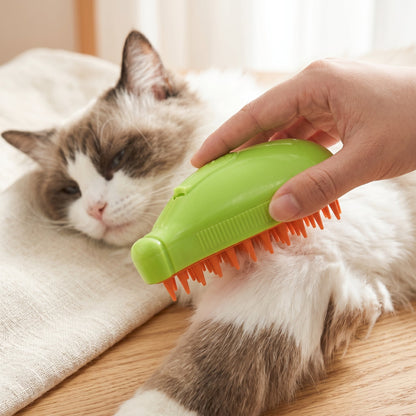 Opvouwbare Huisdierenkam met Versterkende Spray — Ontklitborstel met Watermist voor Verzorging van Honden en Katten