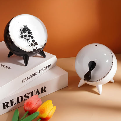 Ferrofluid Display Bluetooth Speaker ABS Glas 10,6 cm Muziek Visualizer Magnetisch Vloeistof Bureau Decoratie Cadeau Tech Kunstobject
