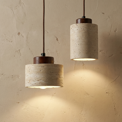Vidar – Moderne Stenen Hanglamp met Natuurlijke Textuur