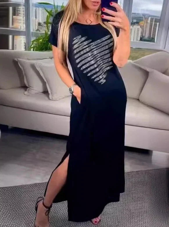Vrouwelijke Zomerjurk Lange Maxi Jurk Zomerse Stijl