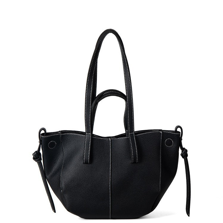 Dames Schoudertas Grote Tote Bag Leer Zwart