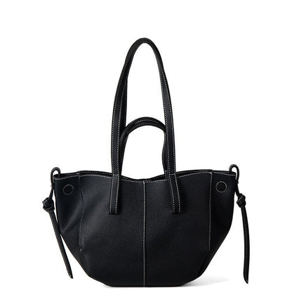Dames Schoudertas Grote Tote Bag Leer Zwart