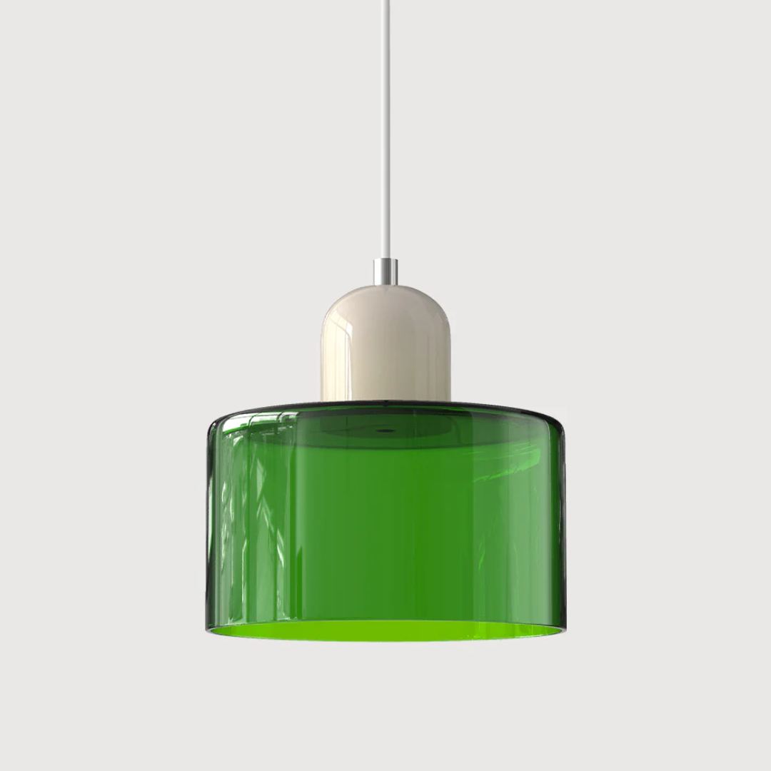 Sansoti | Lismeno Retro Hanglamp – Glazen Hanglamp met Warm Licht voor Eettafel, Keuken & Woonkamer