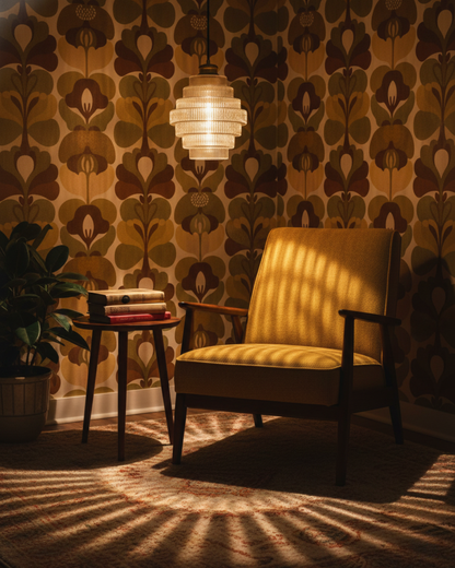 Moderne trapsgewijze glazen hanglamp met gouden detail voor eetkamer en woonkamer – luxe design verlichting