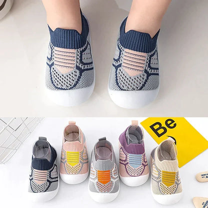 Antislip Babyschoensokken met TPR Zool Katoenen Bovenwerk voor Wandelende Peuters Eerste Stapjes Indoor