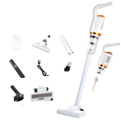 Oplaadbare Steelstofzuiger 150 AW Zuigkracht met LED-Verlichting en Draaibare Borstel voor Huis en Auto