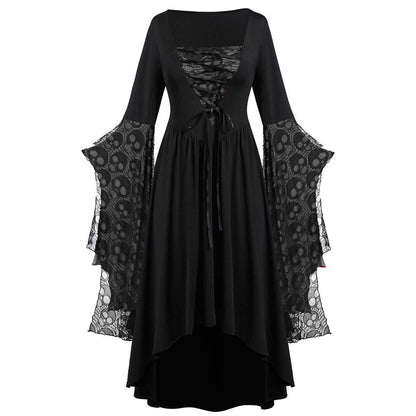 Dames Maxi Jurk Lang Met Kant Elegant