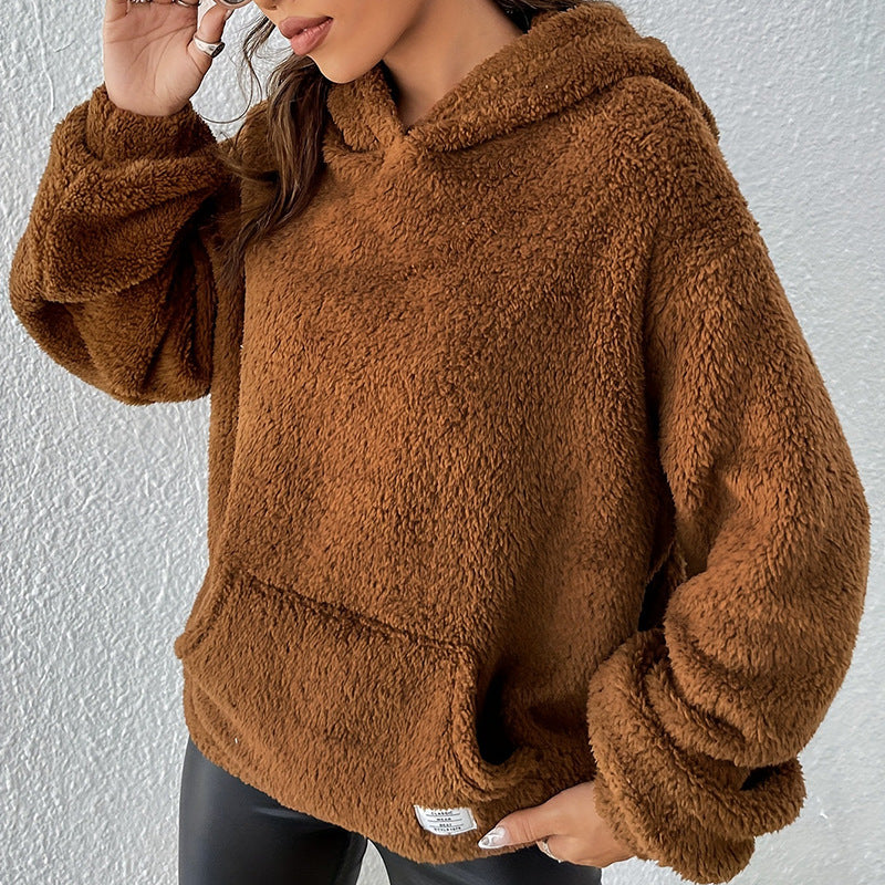 Dames Teddy Hoodie Zacht en Stijlvol