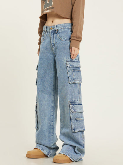 Dames Cargo Jeans Baggy Relax Fit Zomer