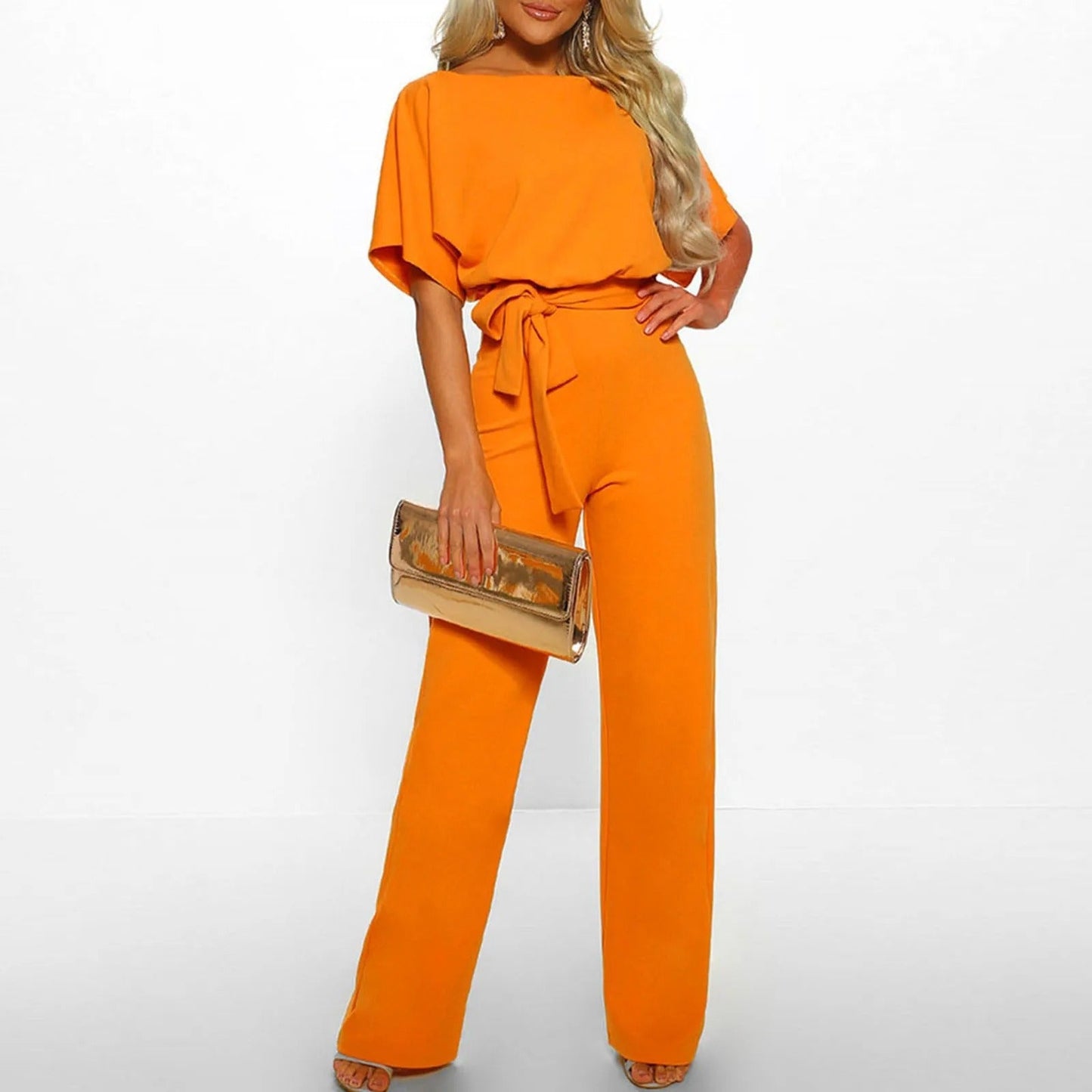 Zomerse Jumpsuit Hoge Taille Comfortabel voor Vrouw
