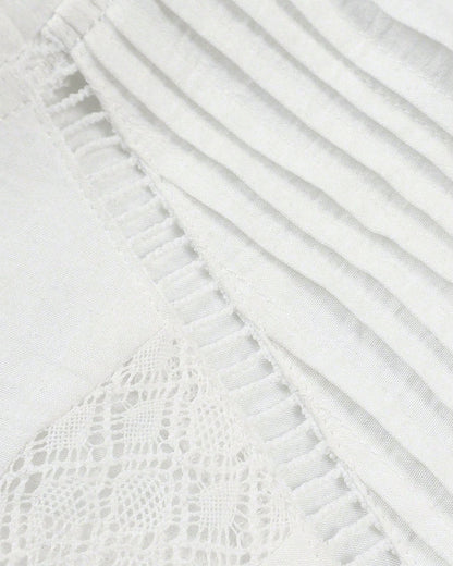 Vrouwelijke Blouse met Ruches en Golfde details