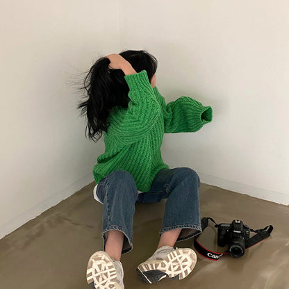 Dames Trui Gebreid Oversized Warme Modieuze Truien