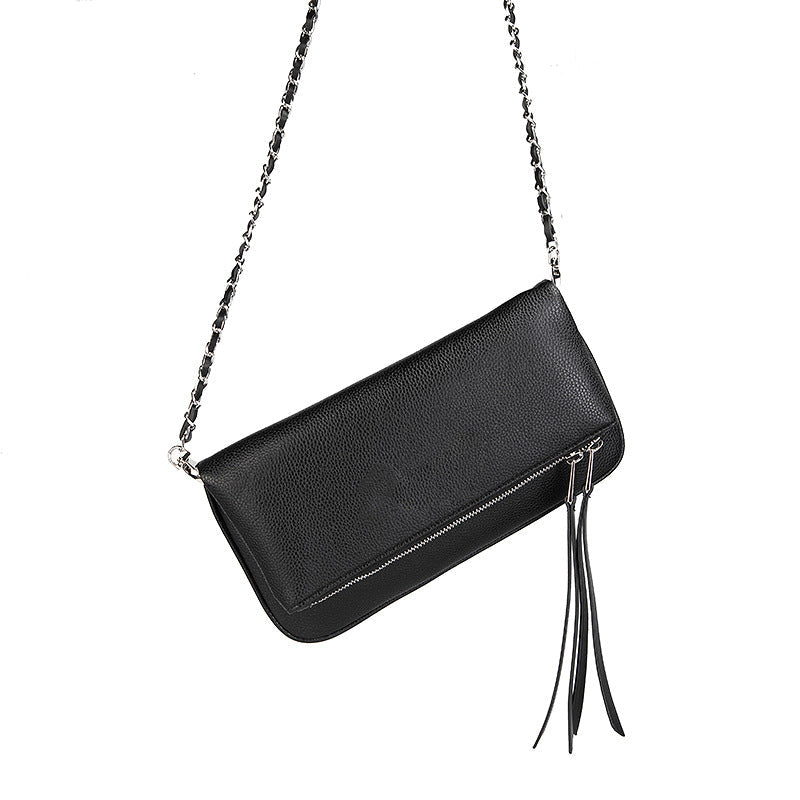 Dames Schoudertas met Ketting Overslag Modieus Leer