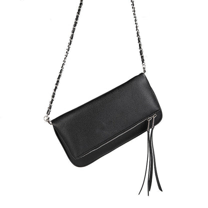 Dames Schoudertas met Ketting Overslag Modieus Leer