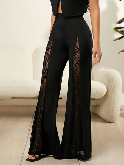 Vrouwelijke Broek met Kant Rande Jonge Stijl