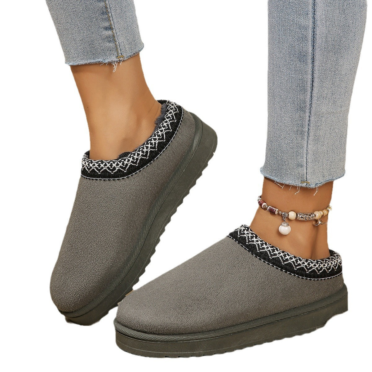Dames Pantoffels Zacht en Warm met Fleece Voering