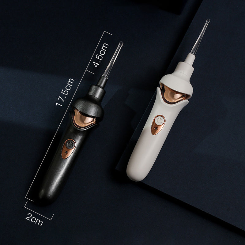 Elektrische Oorreiniger met 5 Opzetstukken Siliconen USB Oplaadbaar voor Veilige Oorhygiëne Alle Leeftijden Geruisloos 32dB Zachte Reiniging Inclusief Opbergdoos