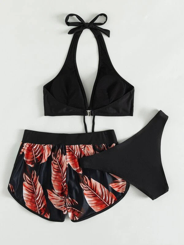 Bikini Set Zonnebaden Short en Top Dame