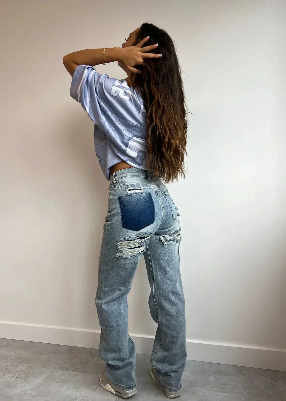 Retro Ripped Jeans Comfortabel Hoogwaardig Denim - StudioMarella