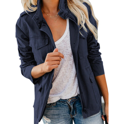 Dames Jas Met Ritssluiting Modern en Stijlvol