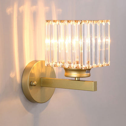 Wandlamp Glas Metaal Zwart 24cm Wandverlichting Woonkamer Slaapkamer Moderne Wandlamp Transparante Kap Accentverlichting