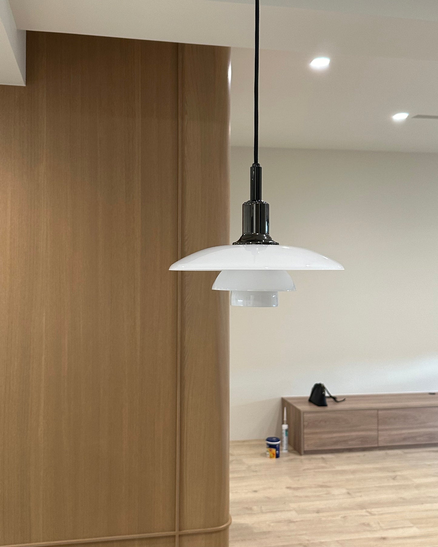 Hanglamp Glas Rond Scandinavisch Wit LED Woonkamer Eetkamer Slaapkamer Modern
