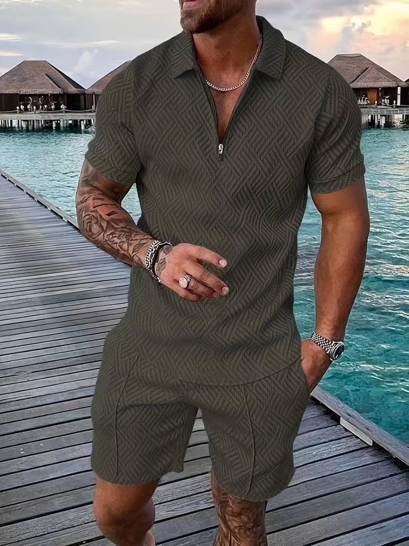 Heren Zomer Outfit Korte Broek Casual Set